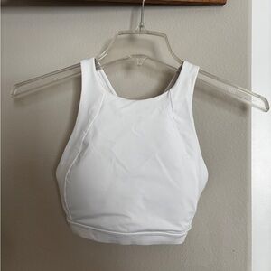 Lululemon High neck White Enery Sports Bra